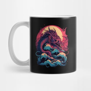 Japanese Sea Dragon Colorful Mug